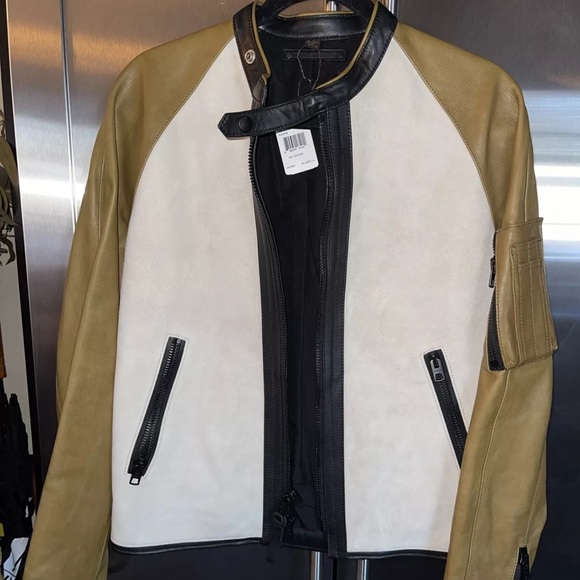 Coach men's motorcycle leather jacket - Main Image